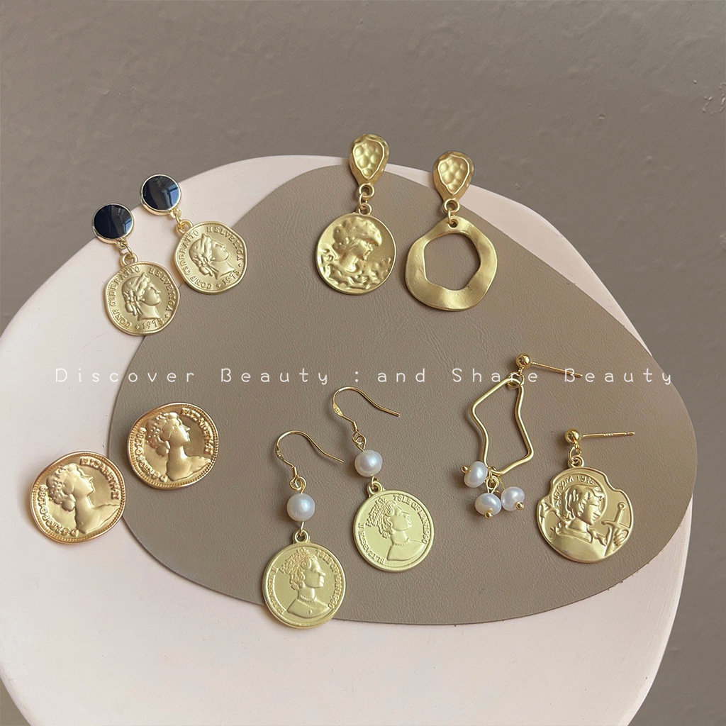 Pearl Earring Stud - إكسسوارات DIY على الطراز الباروكي، أقراط