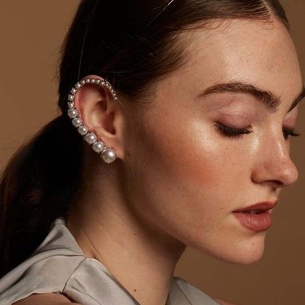 Pearl Earring Stud - مشابك أذن لؤلؤ من الستونيفان بدون