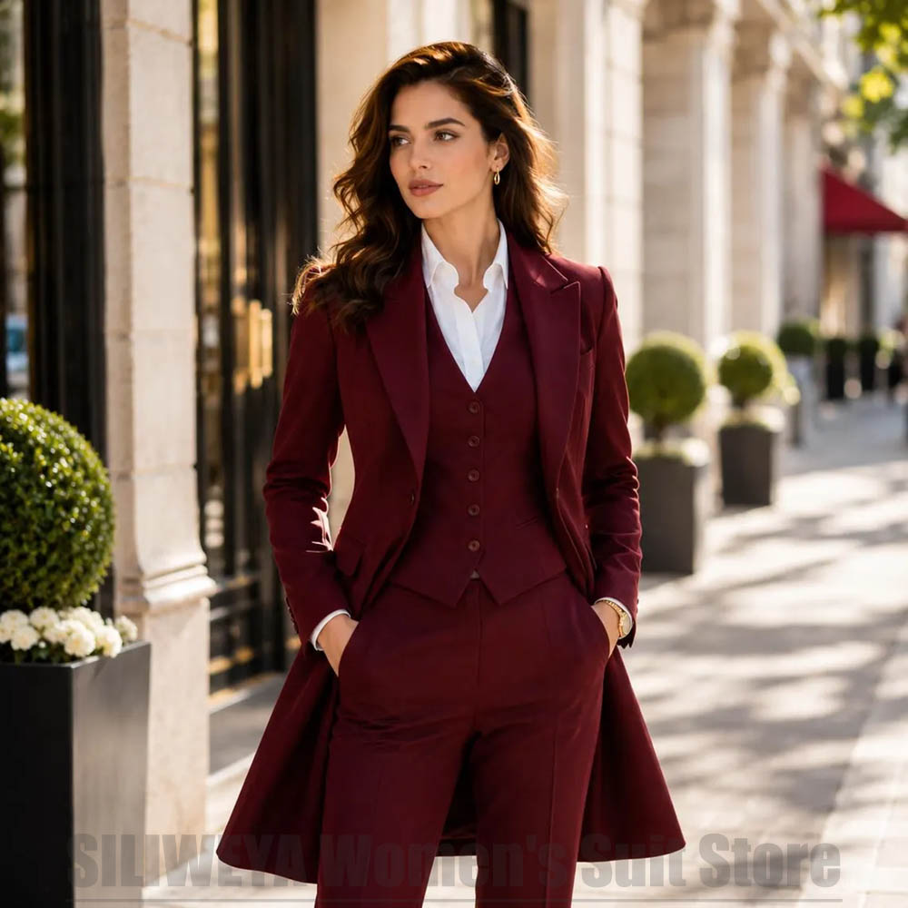 Women'S Elegant Formal Wear - بدلة نسائية أنيقة من 3 قطع