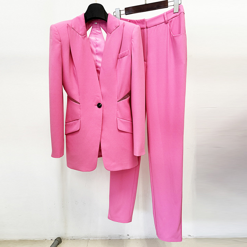 Women Formal Wear Set - طقم بدلة بليزر نسائي جديد وعصري