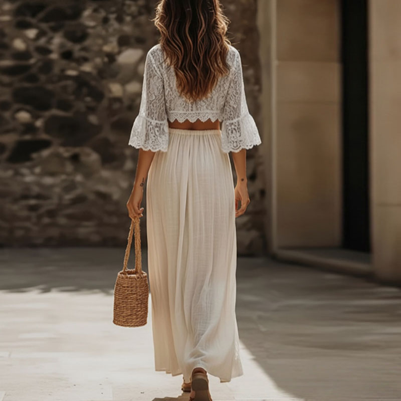 طقم نسائي بوهيمي من قطعتين من  - مراجعة Female Formal Wear وسعره