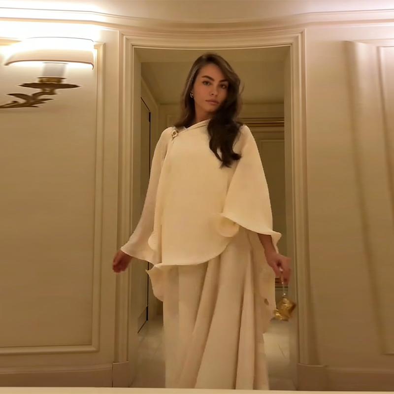 طقم فستان أنيق مع شال رومانسي، - مراجعة Female Formal Wear وسعره