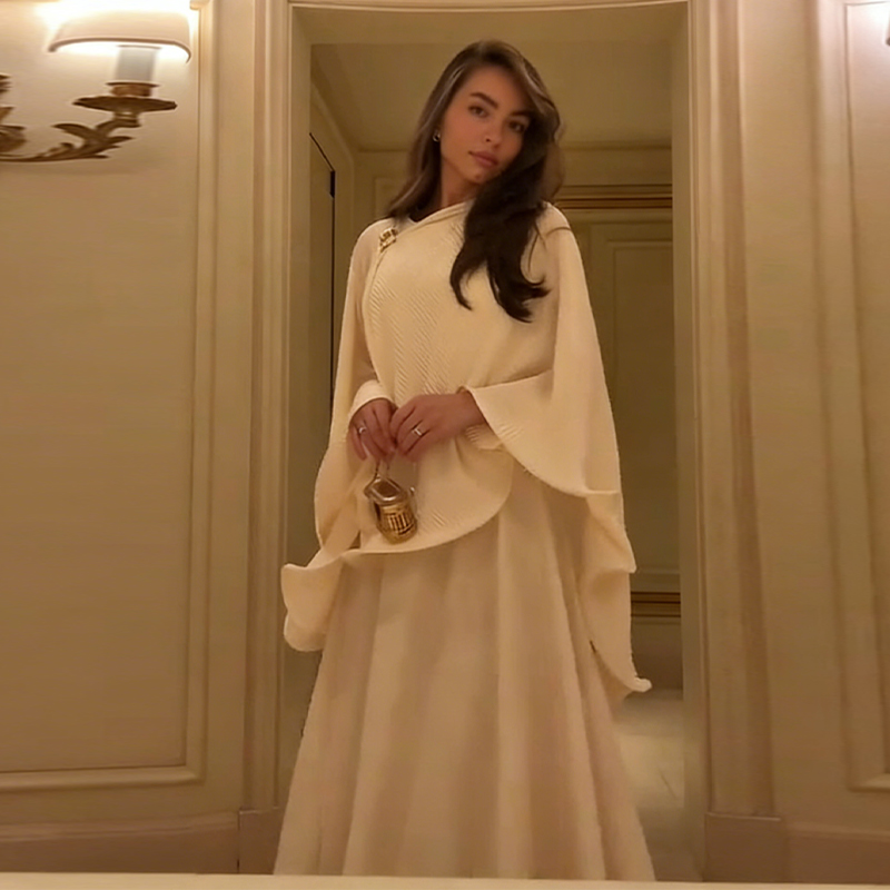 طقم فستان أنيق مع شال رومانسي، - مراجعة Female Formal Wear وسعره