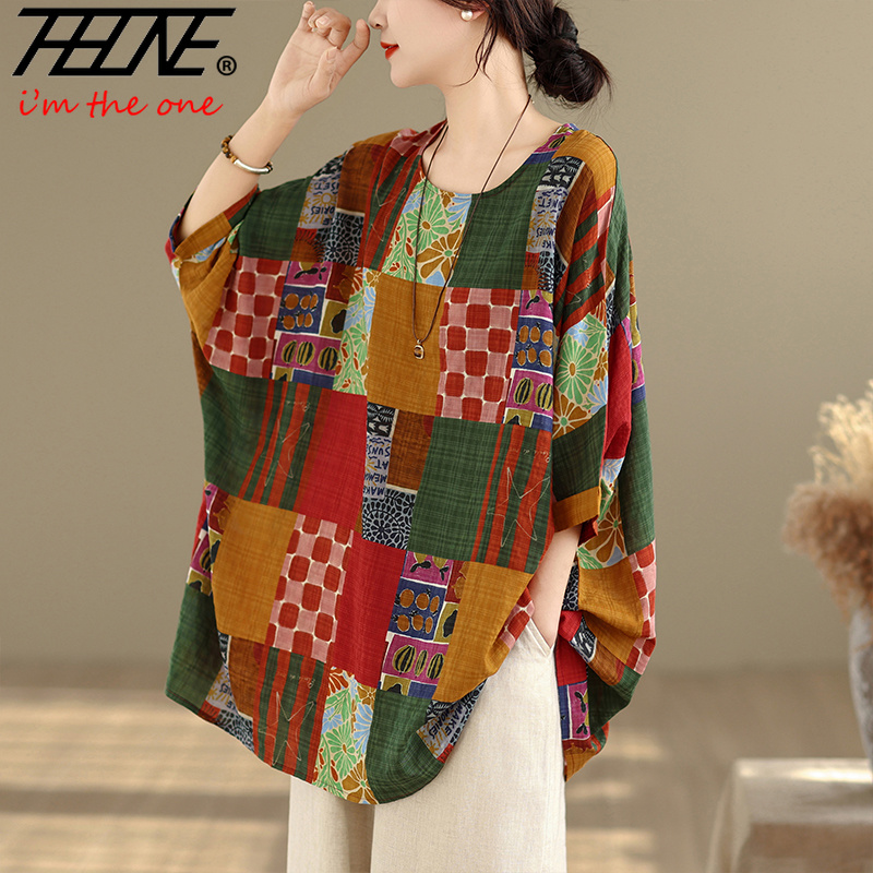 قميص نسائي THHONE مطبوع فضفاض  - مراجعة Women'S Formal Wear Blouse وسعره