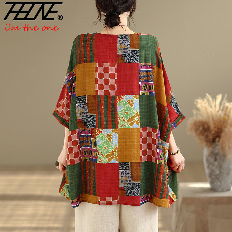 قميص نسائي THHONE مطبوع فضفاض  - مراجعة Women'S Formal Wear Blouse وسعره