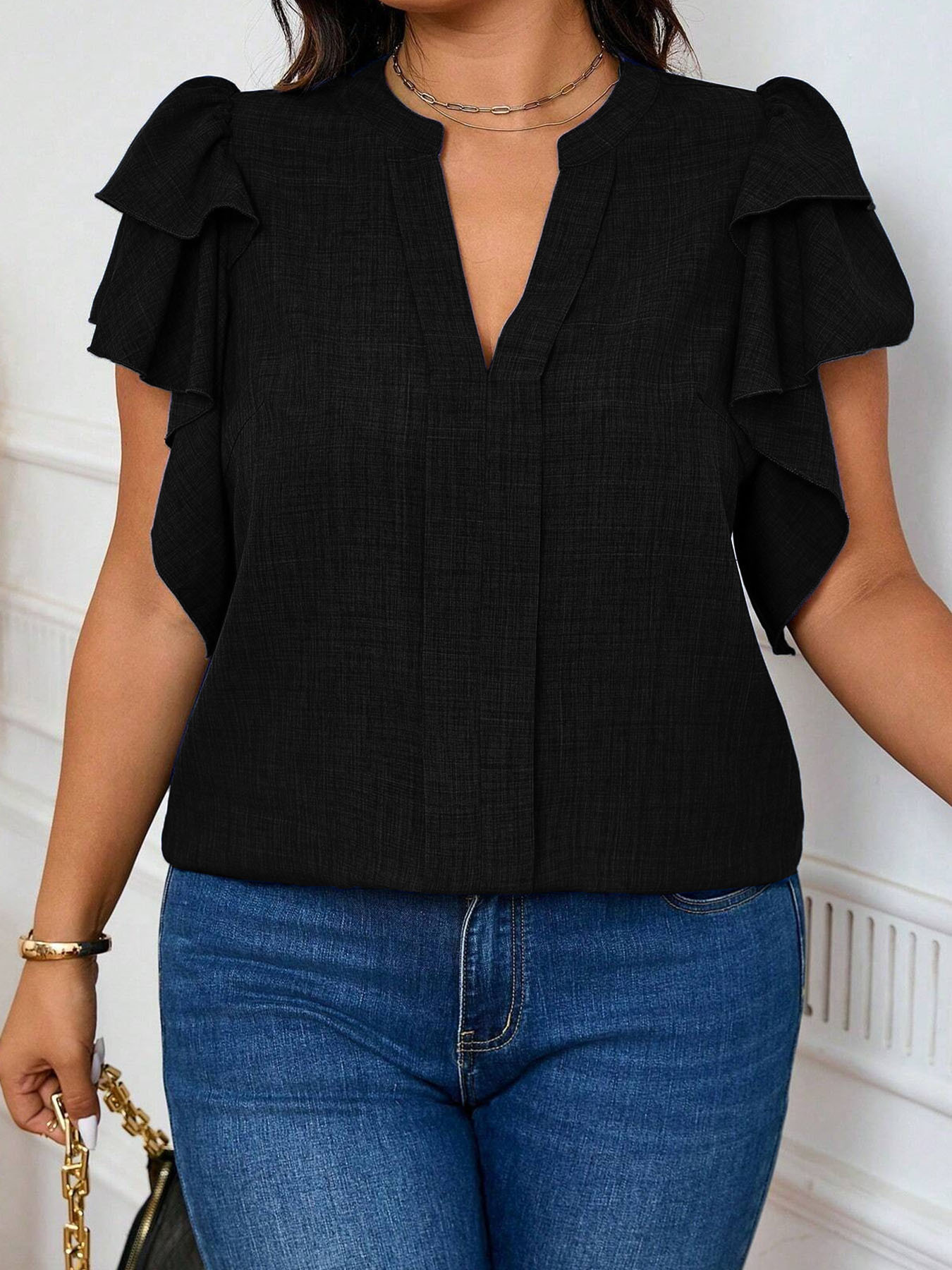 بلوزة نسائية أنيقة بمقاسات كبي - مراجعة Women'S Formal Wear Blouse وسعره