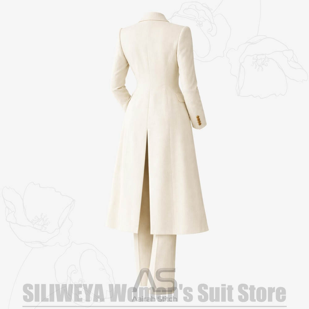 بدلة نسائية من 3 قطع معطف طويل - مراجعة Women'S Elegant Formal Wear وسعره