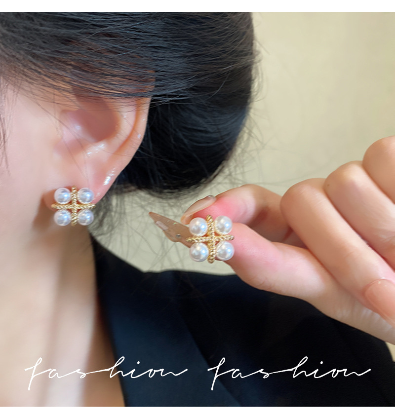 أقراط لؤلؤية كورية أنيقة على ش - مراجعة Pearl Earring Stud وسعره