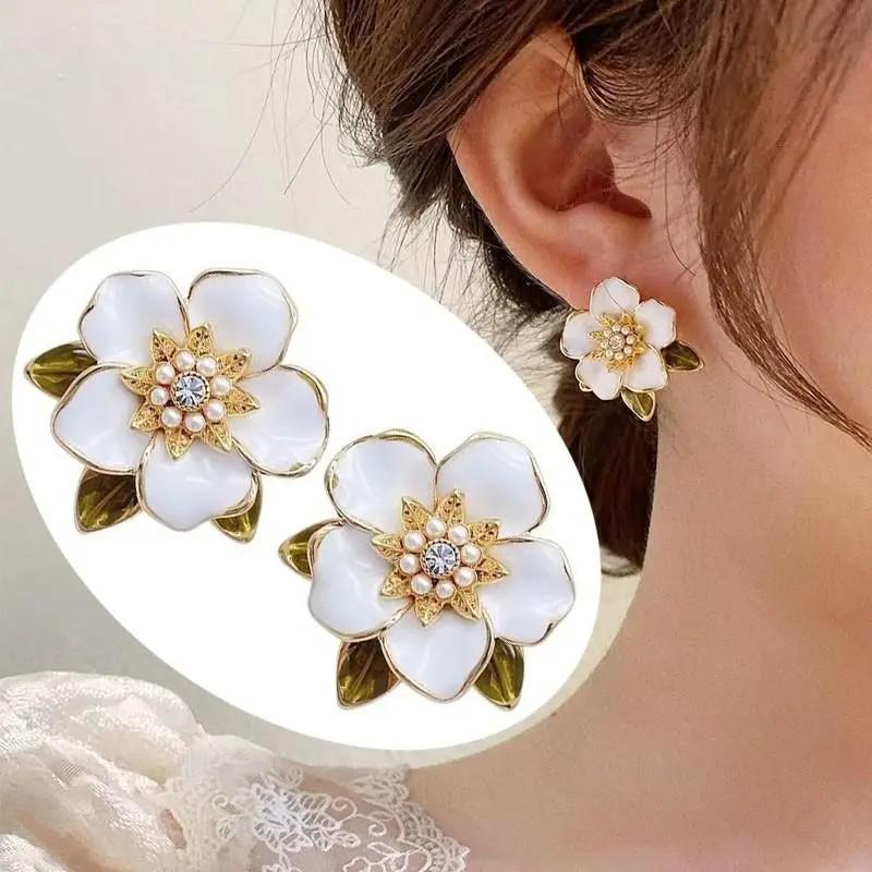 أقراط عتيقة مع زهرة زيتية أرجو - مراجعة Pearl Earring Stud وسعره