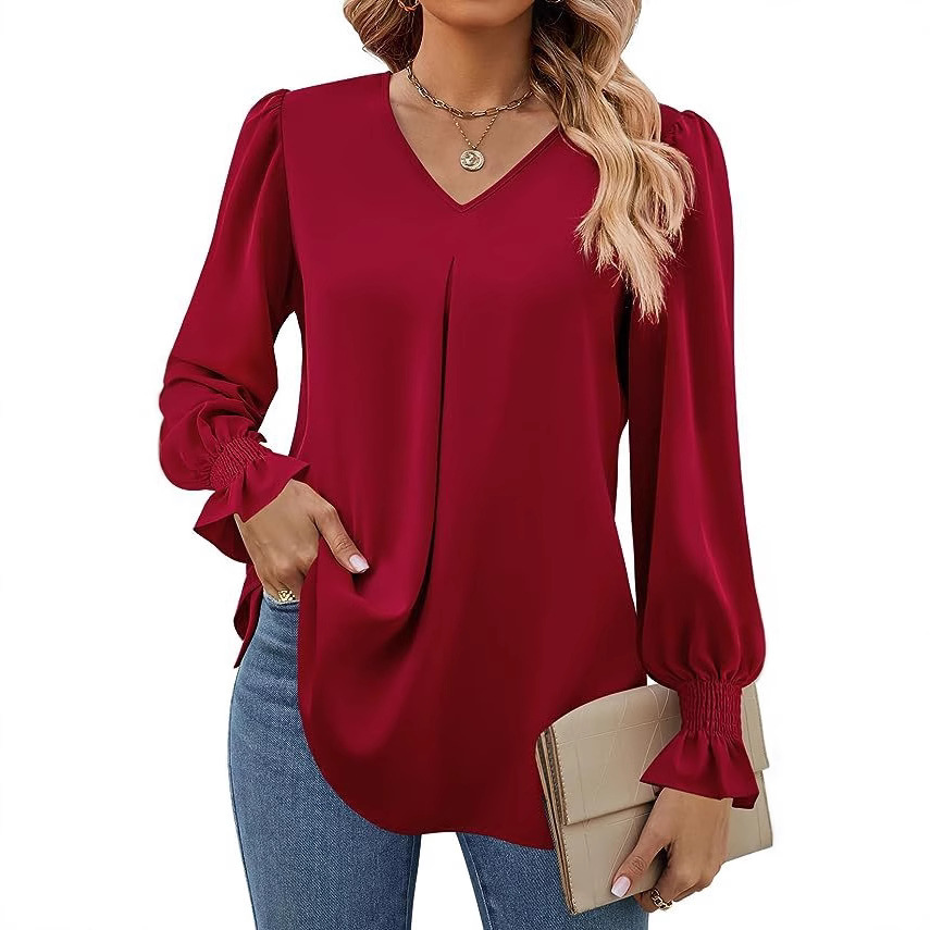 قميص نسائي بأكمام طويلة ربيعي  - مراجعة Women'S Formal Wear Blouse وسعره