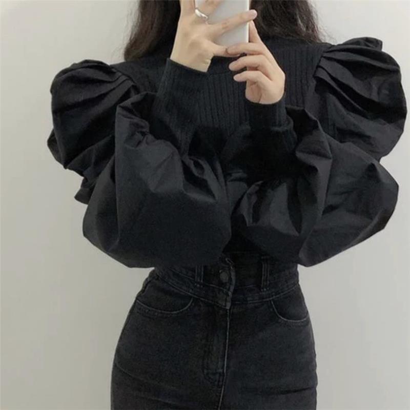 بلوزة نسائية منفوخة بأكمام طوي - مراجعة Women'S Formal Wear Blouse وسعره