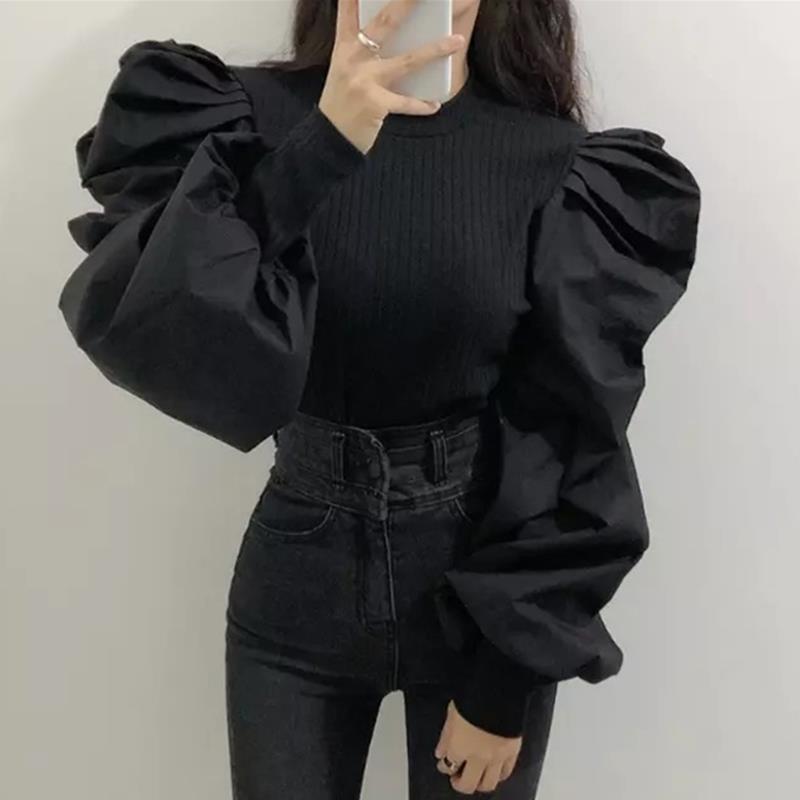 بلوزة نسائية منفوخة بأكمام طوي - مراجعة Women'S Formal Wear Blouse وسعره