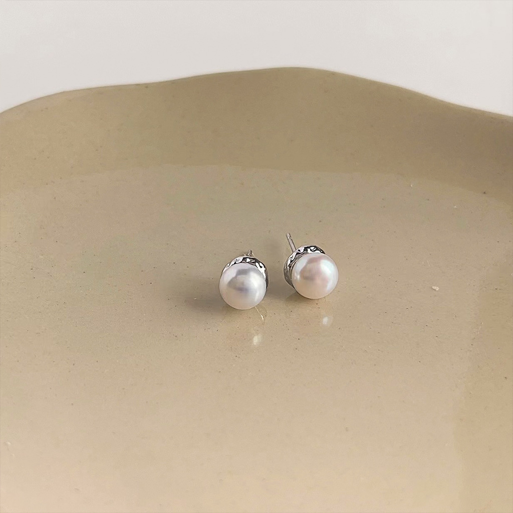 إكسسوارات يدوية الصنع، أقراط ل - مراجعة Pearl Earring Stud وسعره